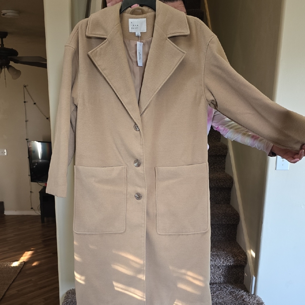 a new day Tan Trench Coat